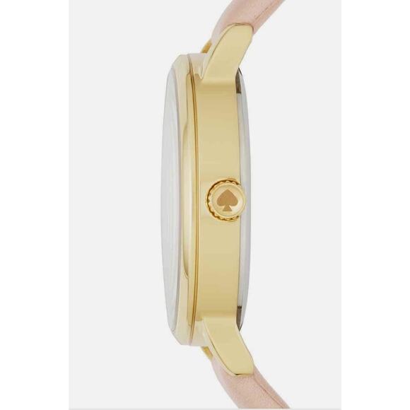 Kate Spade KSW9010 Metro Monogram K White Dial Pink Leather Strap Women's Watch - Picture 10 of 10